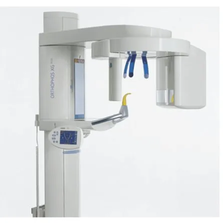Radiologie numérique avec imagerie 3D (ORTHOPHOS XG de Sirona)